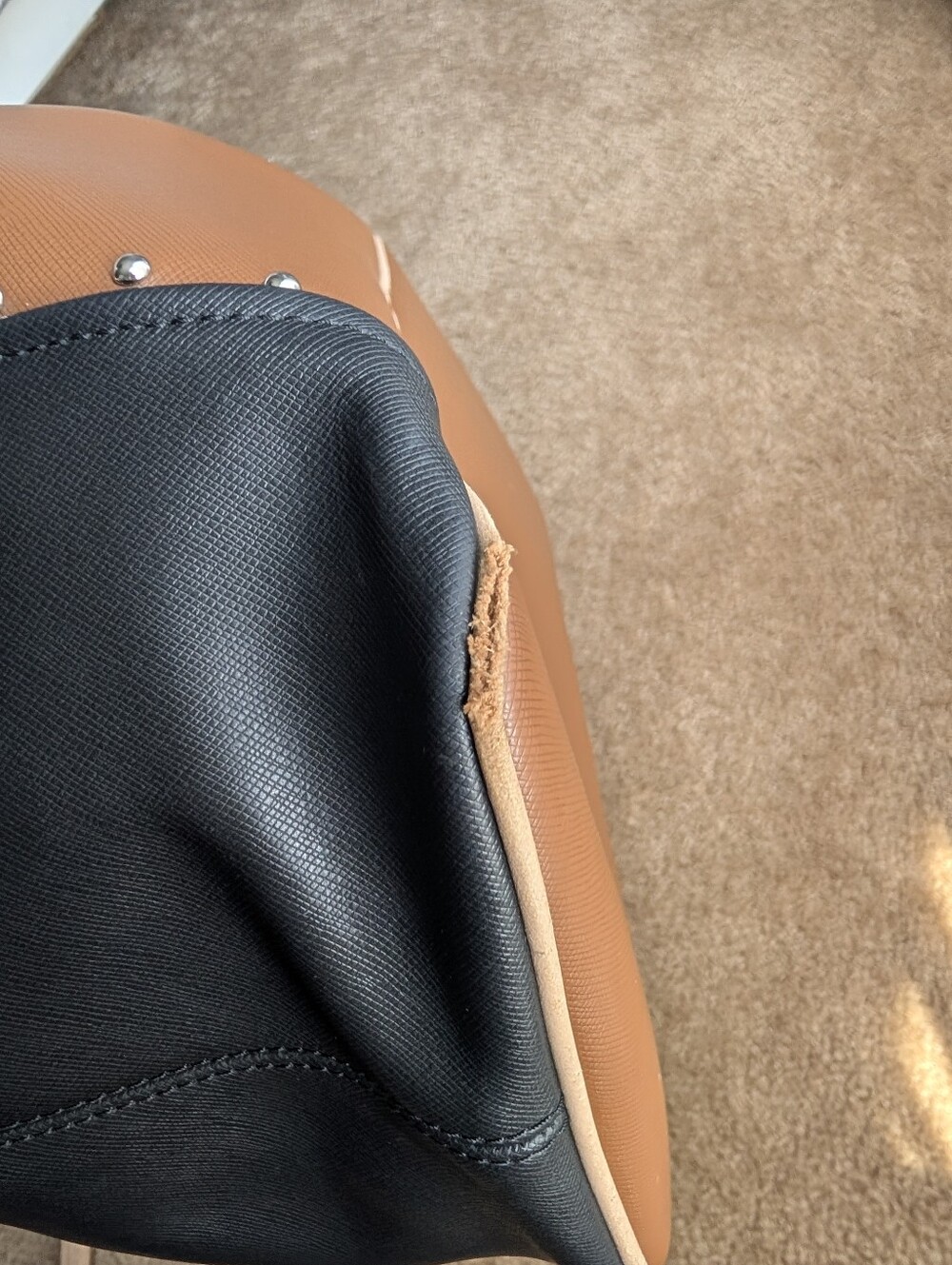 Coach Metro Colorblock Studded Leather Tote Bag - EUC! - Picture 10 of 10